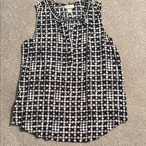 Sleeveless Loft Patterned Top